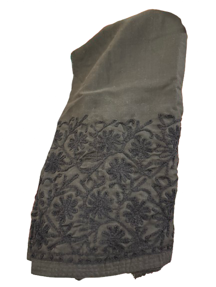 Pantalon droit Chikankari