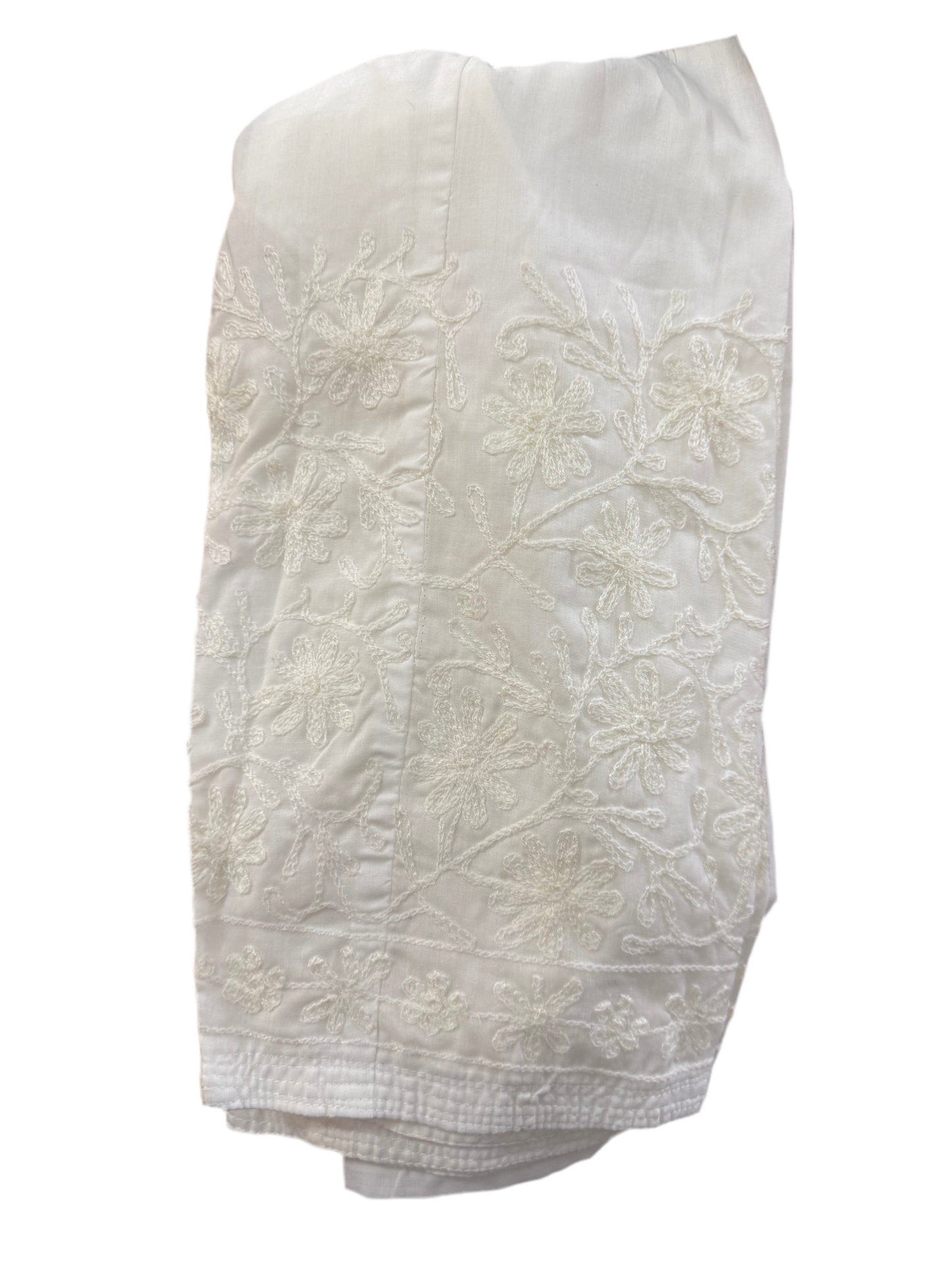 Pantalon droit Chikankari