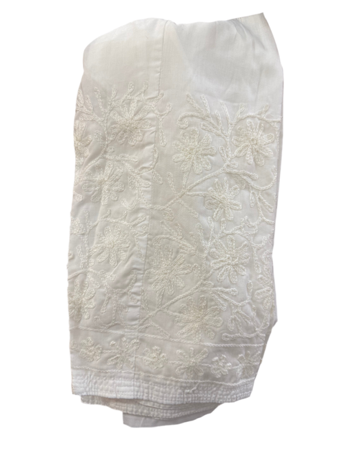 Pantalon droit Chikankari