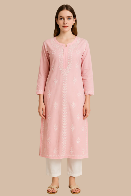 Tunique longue rose