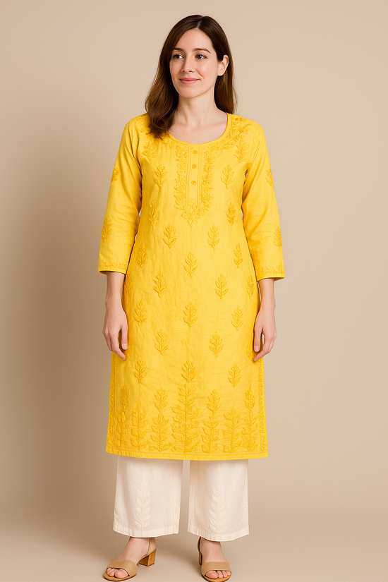 Tunique longue jaune