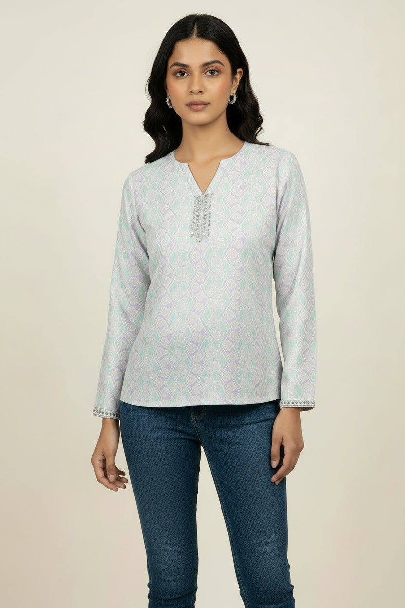 Sky High Short Kurti