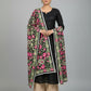 Kurti Stole with Chikankari Plazo Set