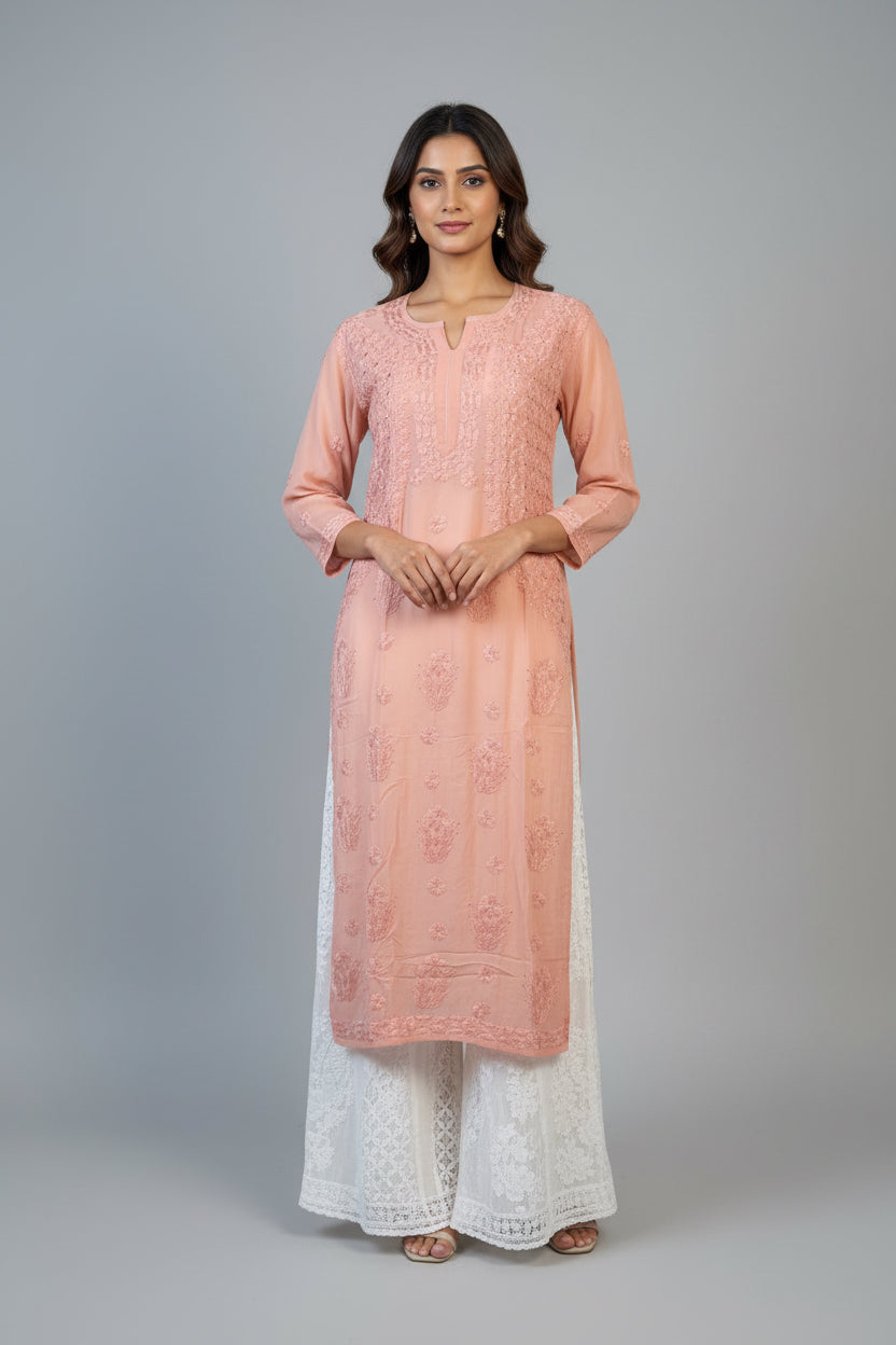 Viscose Mukesh Work Kurti