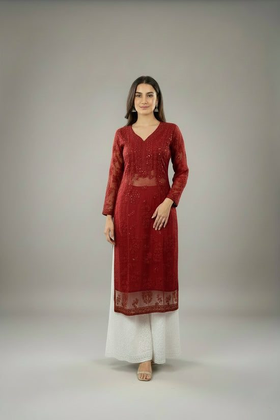 Viscose Mukesh Work Kurti