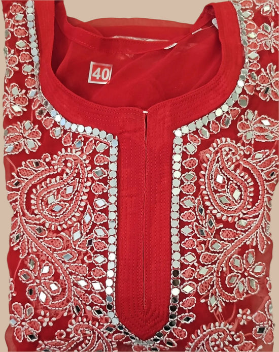 Tunique longue miroir rouge