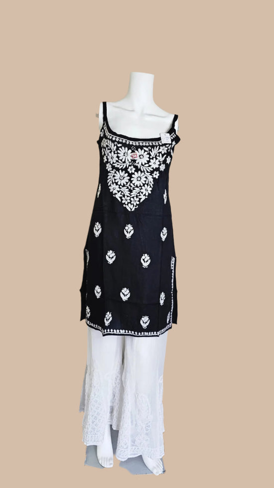 Black Short Strap Tunic