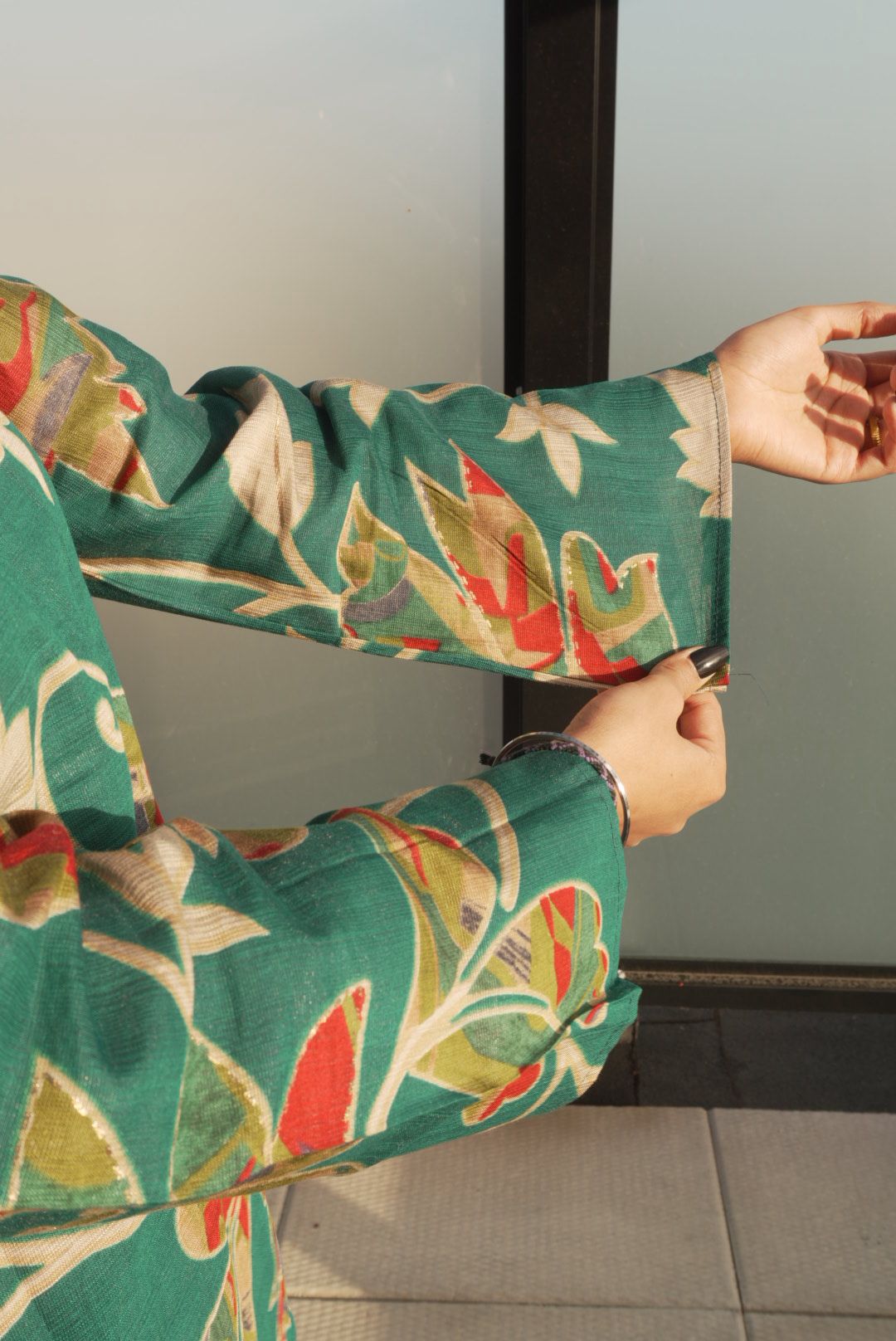 Verdant Garden Square-Neck Top