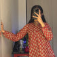 The Gulshan Kurti Red Fits S-L