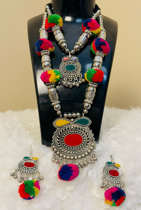 Navrang Sheesha Necklace Set