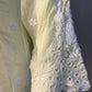 Tunique longue jaune clair en chikankari ajouré