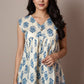 Beautiful Flower Sleeveless Short Top