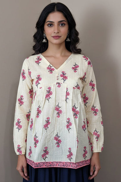 Meadow Charm Cotton Short Top