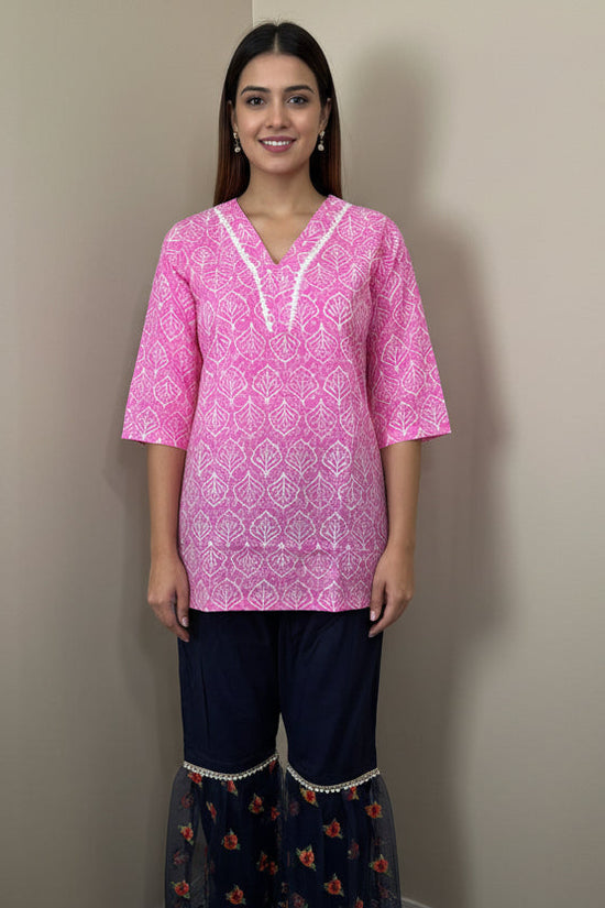 Petal Breeze Cotton Short Top