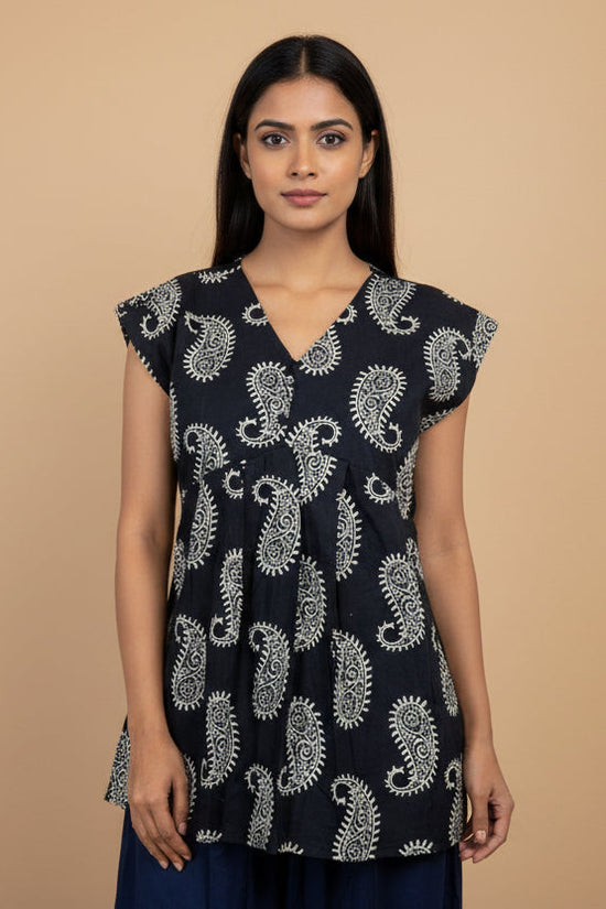 Paisley Breeze Short Cotton Top