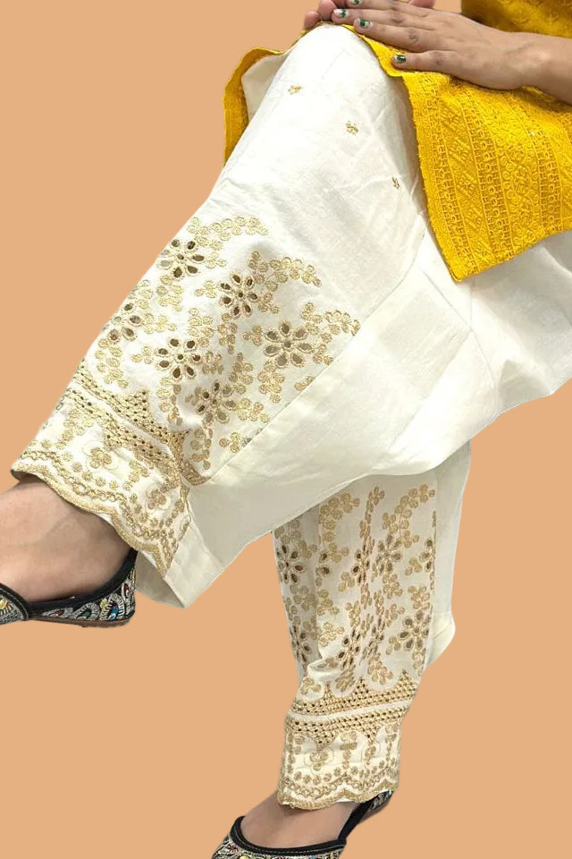 Premium Chikankari Salwar Pants