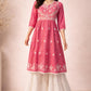 Frock Style Chikankari Long Tunic