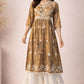 Frock Style Chikankari Long Tunic