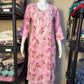 Summer Floral Chikankari Long Tunic