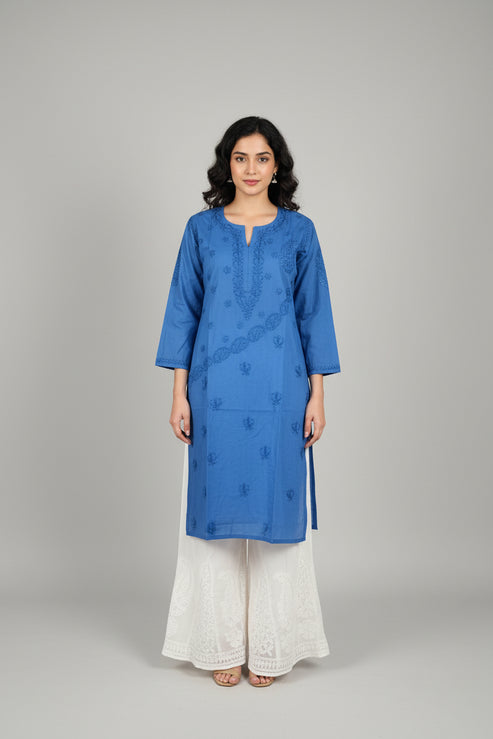 Sasha Chikankari Long Kurti