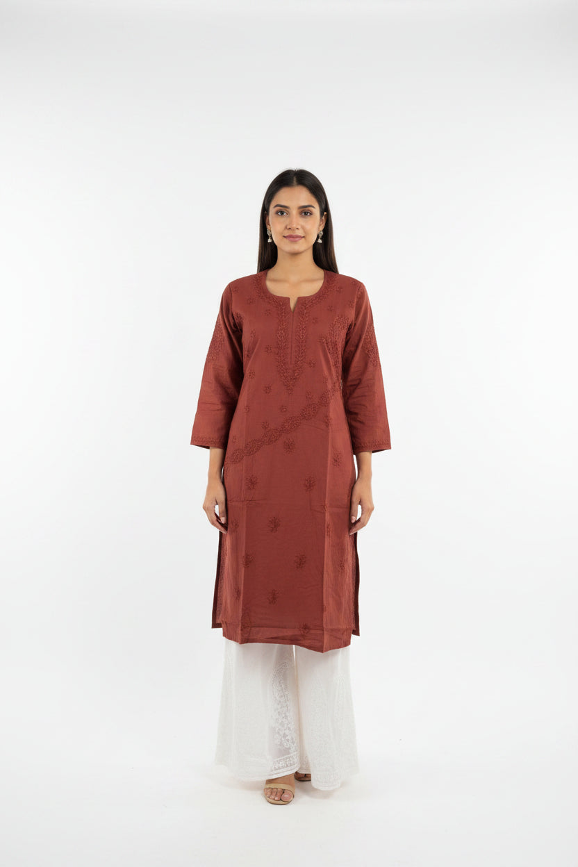 Sasha Chikankari Long Kurti
