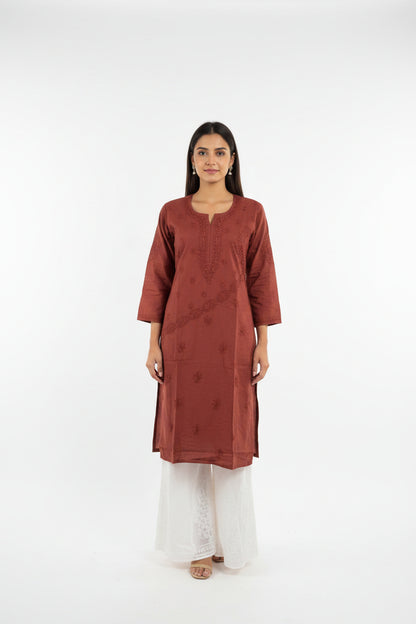 Sasha Chikankari Long Kurti
