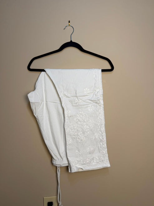 5XL Lycra Stretchable Chikankari Pant