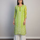Georgette Panal Jaal Kurti