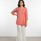 Muslin Short Chikankari Kurti
