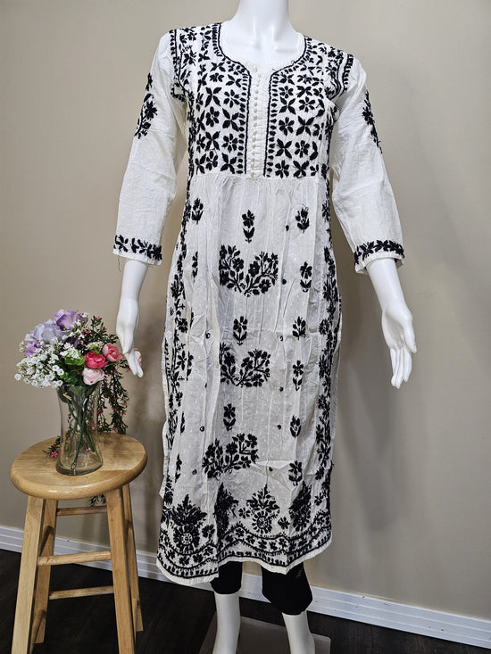 Robe longue coupée Dobby Nyra
