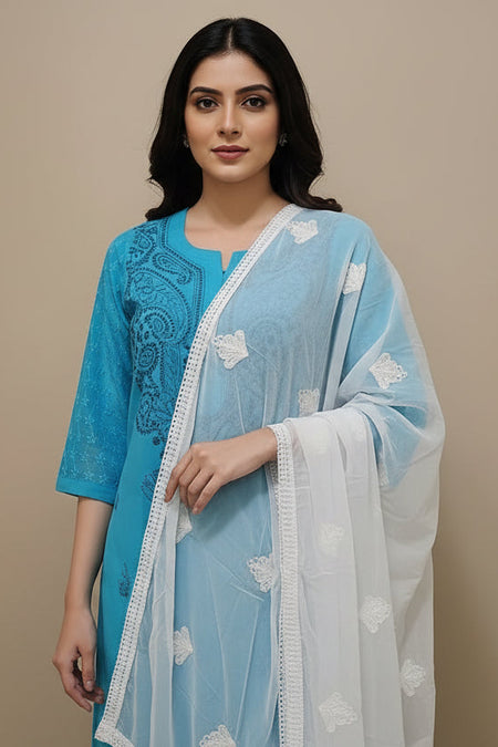 White Aary Dupatta