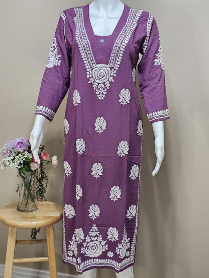 Rayon V-Neck Tunic Magenta