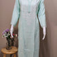 Rayon Long Plain Chikankari Tunic Green