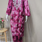 Tie-Dye Chikankari Set Shocking Pink
