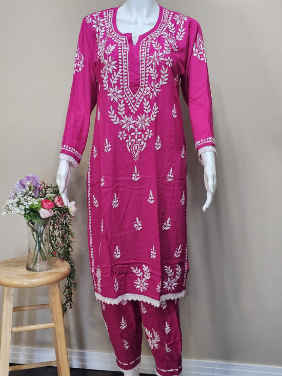 Ensemble pantalon afghan en rayonne
