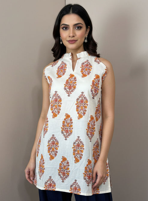 Aarvi Sleeveless Short Top