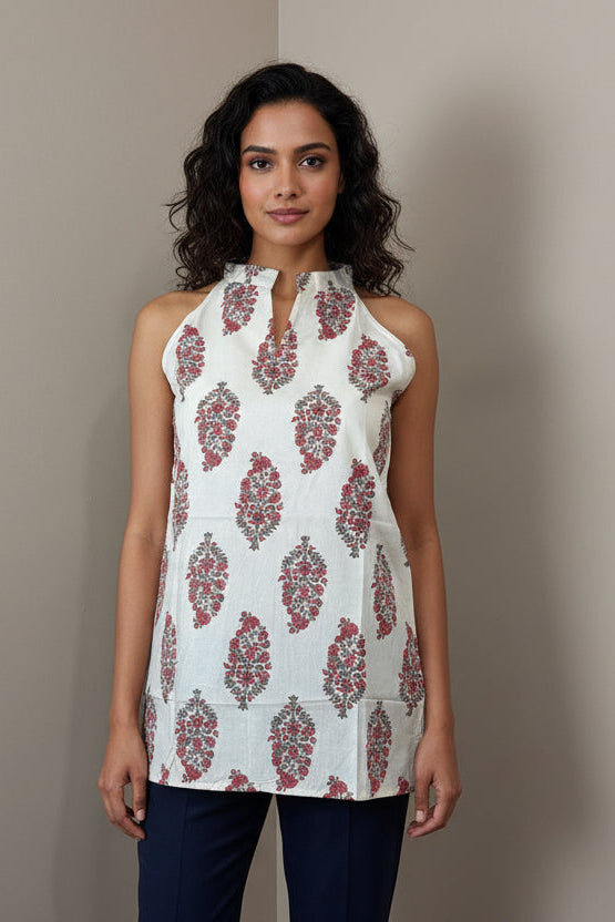 Aarvi Sleeveless Short Top