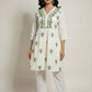 Ivy Vine Embroidered Jute Cotton Top