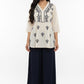 Ivy Vine Embroidered Jute Cotton Top
