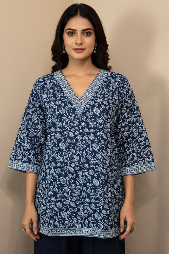 Indigo Design Short Top