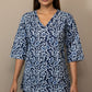 Indigo Design Short Top