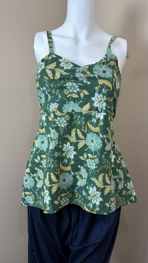 Cotton Thin Strap Short Top