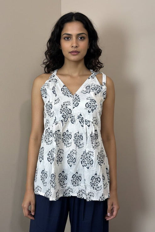 Strap Cotton Short Top