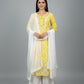 3 Piece Chiffon Set with Mirror Work