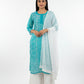 3 Piece Chiffon Set with Mirror Work