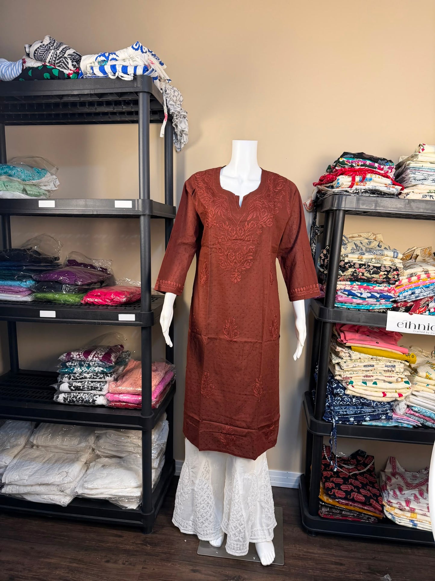 Cotton Simple Chikankari Tunic