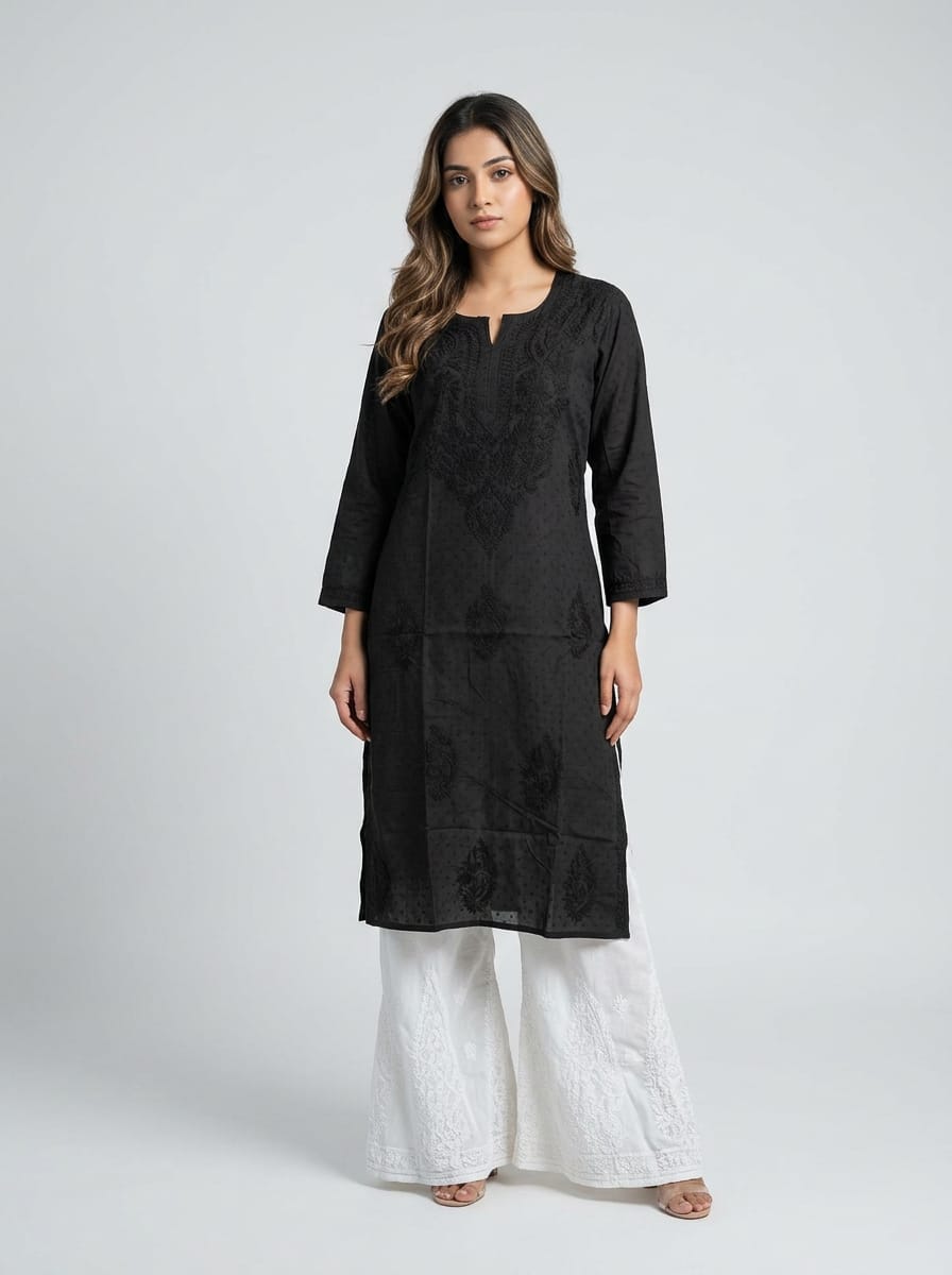Cotton Simple Chikankari Tunic