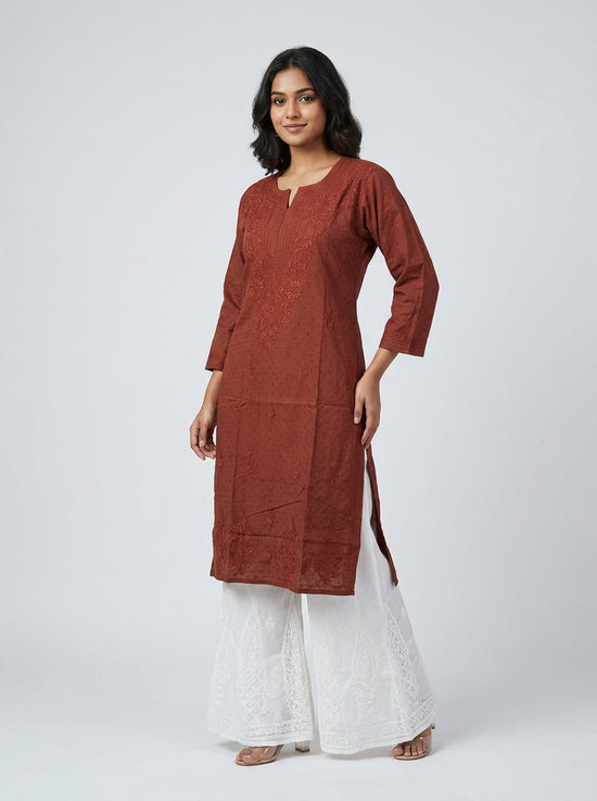 Cotton Simple Chikankari Tunic