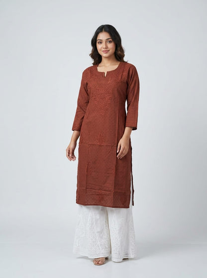 Cotton Simple Chikankari Tunic