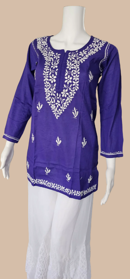 Royal Purple Short Cotton Top
